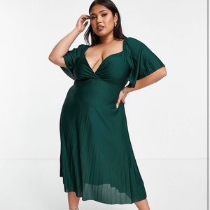 ASOS Emerald Midi Dress - NWT